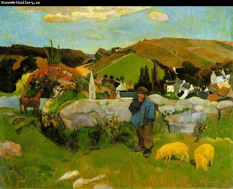 Paul Gauguin The Swineherd, Brittany